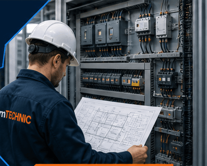 OmTECHNIC saha ekibi teknik servis planını inceliyor